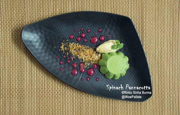 Spinach Pannacotta